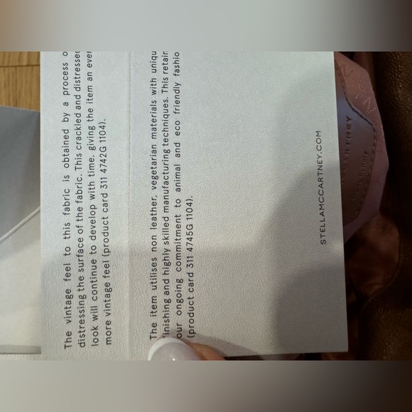 Stella Mccartbey Small Tote Eco Shaggy Deer W/ Gold Color Chain - Picture 5 of 14